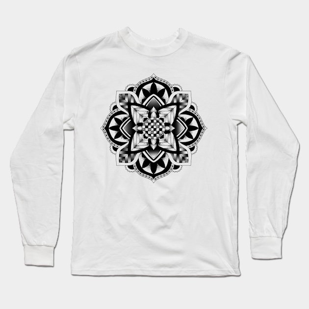 Mandala Long Sleeve T-Shirt by CreepyCrawlies